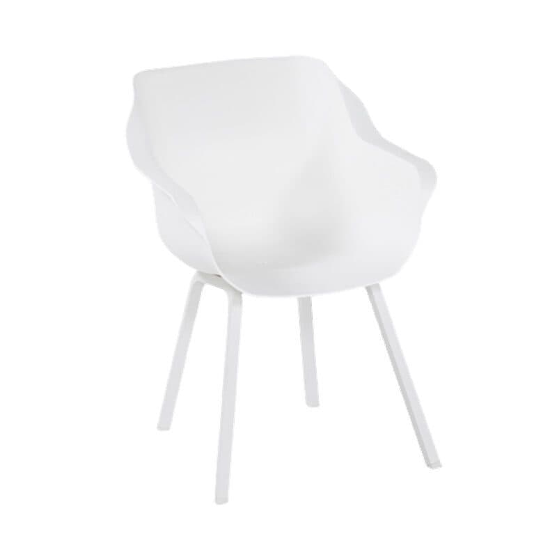 Hartman "Sophie Element" Armchair,, Gestell Aluminium royal white, Sitzschale royal white