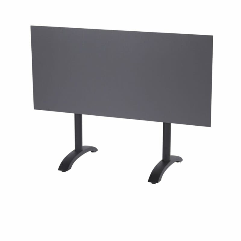 Hartman "Sophie" Bistrotisch, Gestell Aluminium carbon black, Tischplatte HPL black