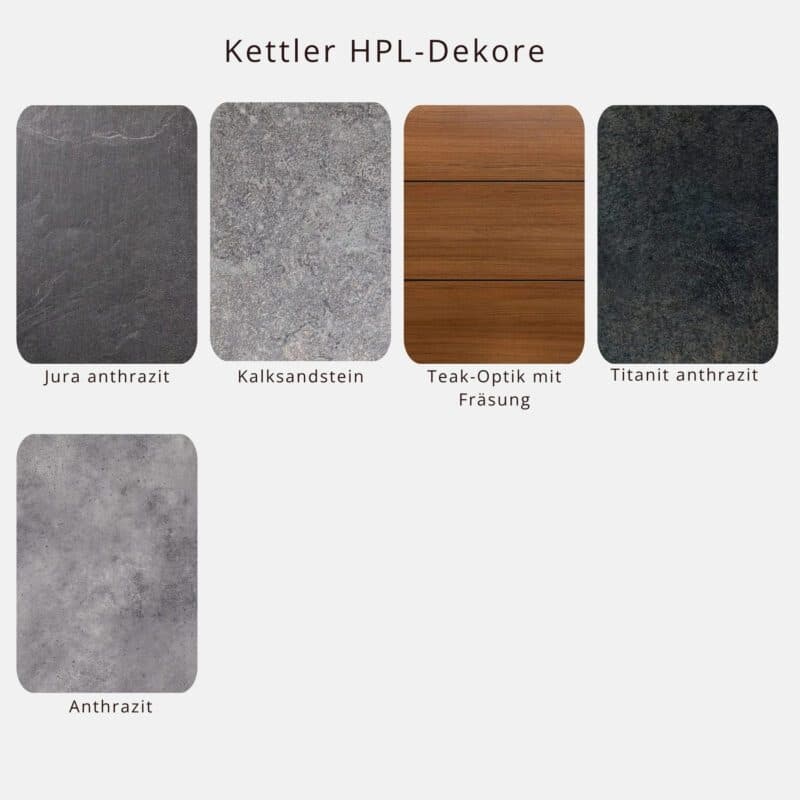 Kettler HPL-Dekore