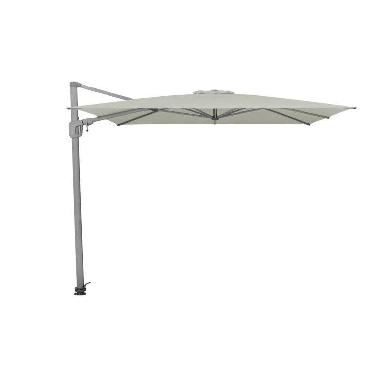 SUNCOMFORT® by GLATZ, Sonnenschirm "Sunflex", Gestellfarbe Texture silver, 300 x 300 cm, Dessin 013 - Light Grey