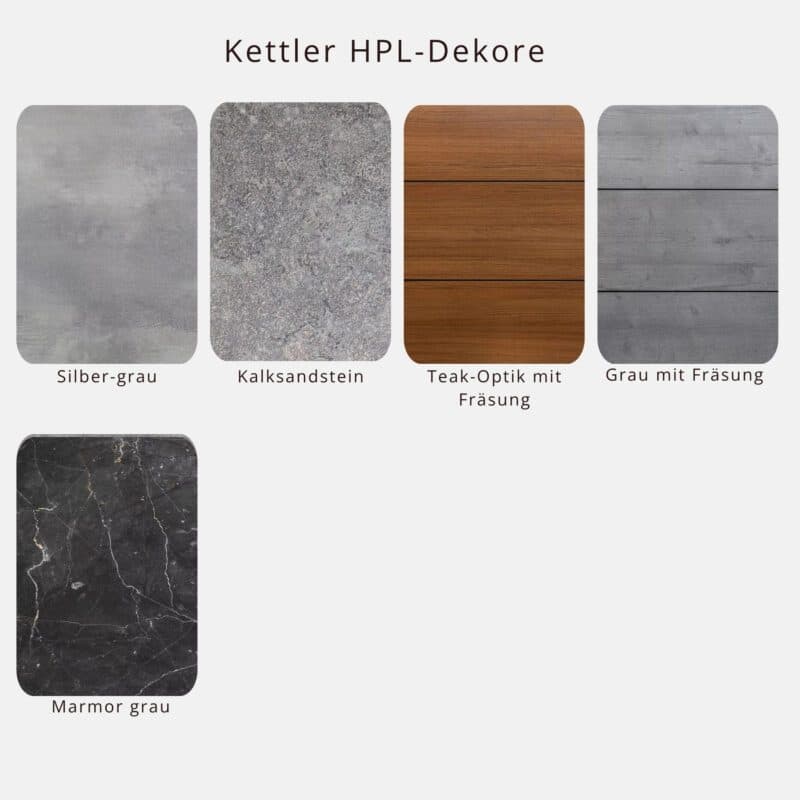 Kettler HPL-Dekore