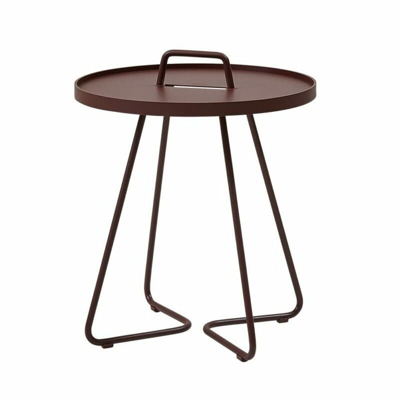 Cane-line Beistelltisch "On-the-move" bordeaux rot