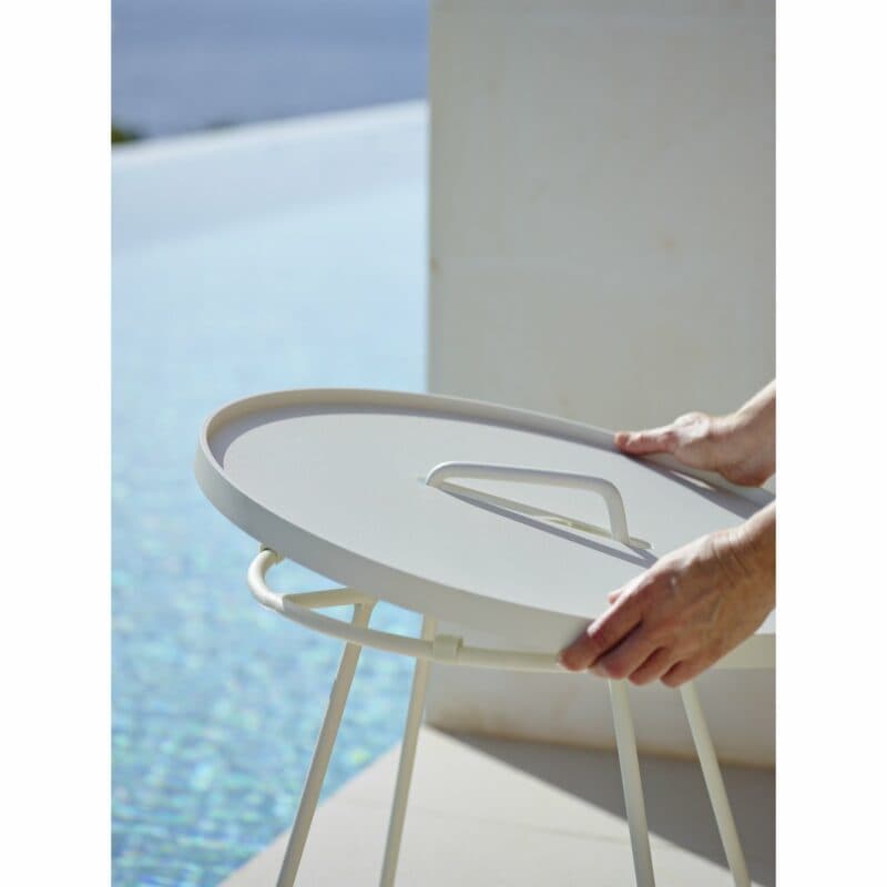 Beistelltisch "On-the-Move" in weiß von Cane-line