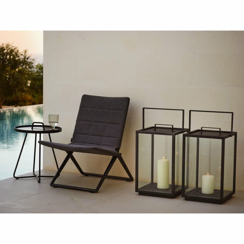 Cane-line Klappsessel "Traveller" und Beistelltisch "On-the-move"