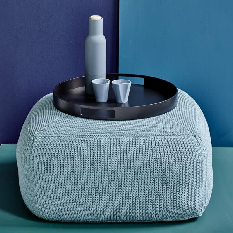 Gartenhocker "Divine" in türkis von Cane-line