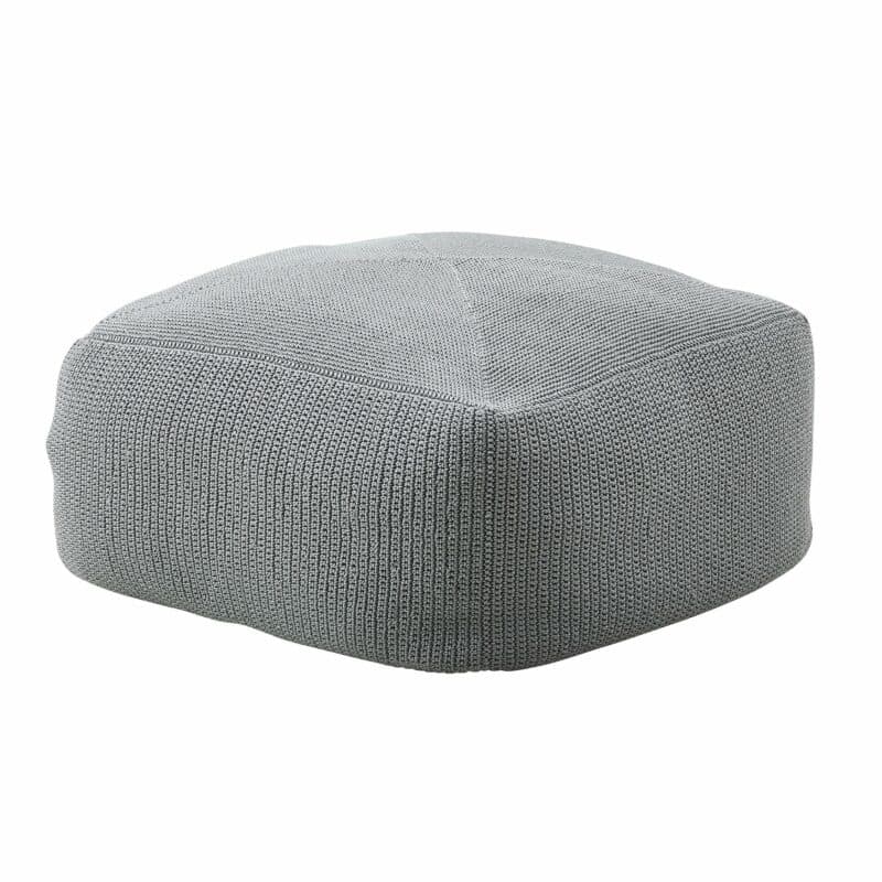 Cane-line "Divine" Gartenhocker handgehäkelt, grau