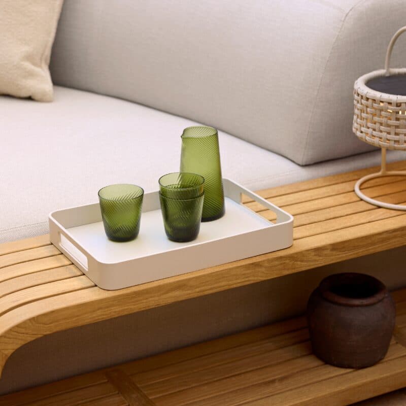 Cane-line "Club" Serviertablett, Aluminium sand, 35 x 24 cm