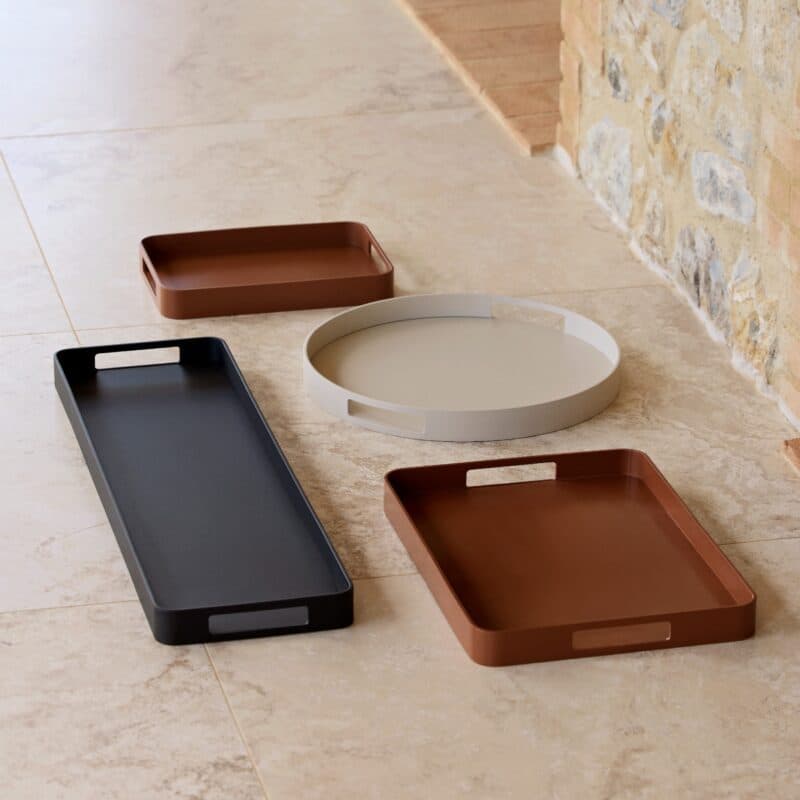 Cane-line "Club" Serviertablett, Aluminium, verschiedene Farben und Größen