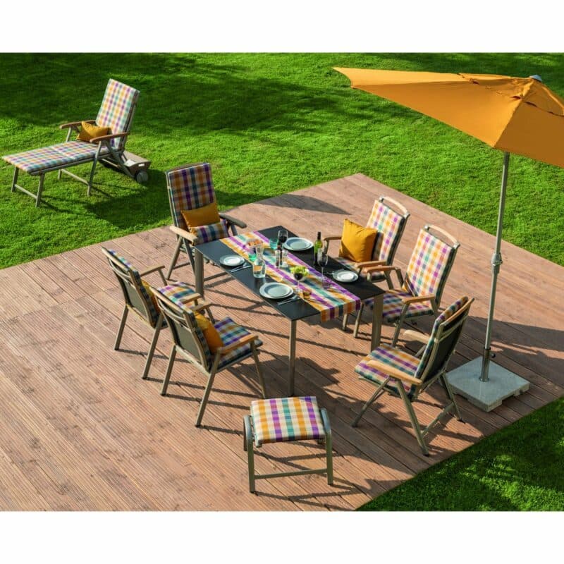 Gartenmoebelserie "Memphis" von Kettler, champagner-mocca