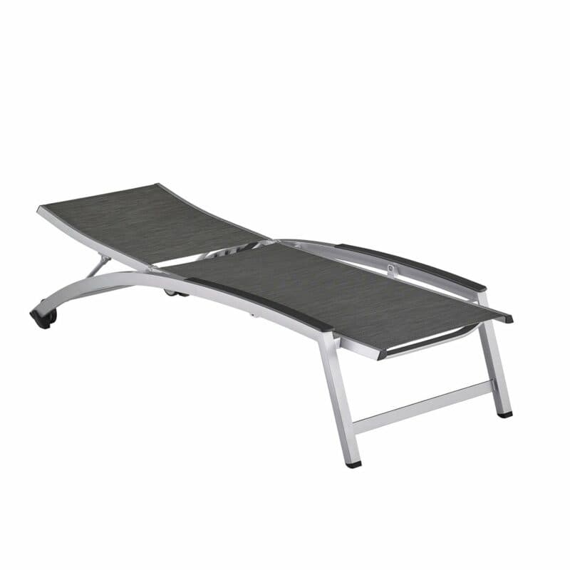 Kettler "Forma II" Sonnenliege, Gestell Aluminium silber, Liegefläche Textilgewebe graphit