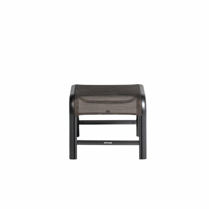 Kettler "Memphis" Gartenhocker, Gestell Aluminium anthrazit, Sitzfläche Textilgewebe bronze