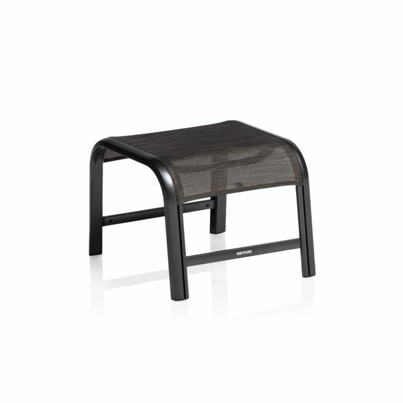 Kettler "Memphis" Gartenhocker, Gestell Aluminium anthrazit, Sitzfläche Textilgewebe bronze