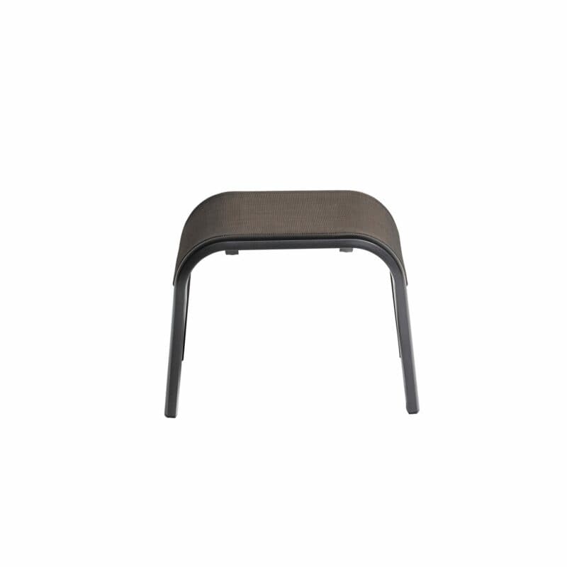 Kettler "Memphis" Gartenhocker, Gestell Aluminium anthrazit, Sitzfläche Textilgewebe bronze