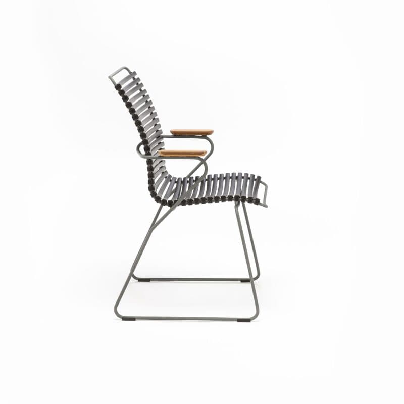 Houe "Click" Gartenstuhl mit hoher Rückenlehne, Farbe schwarz