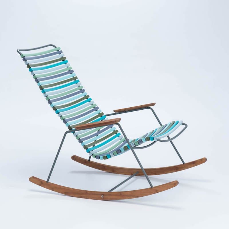 Houe "Click" Schaukelstuhl, bunt - kühle Farben