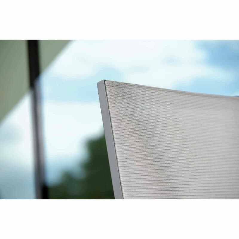 Stern Klappsessel "New Top", Gestell Aluminium anthrazit, Textilgewebe silber