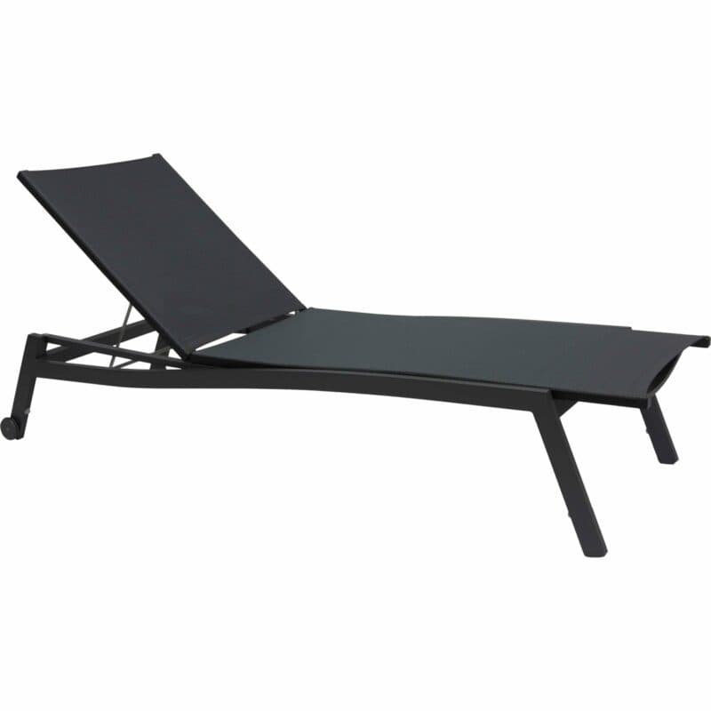 Rollenliege "Allround" von Stern, Gestell Aluminium anthrazit, Textilgewebe karbon