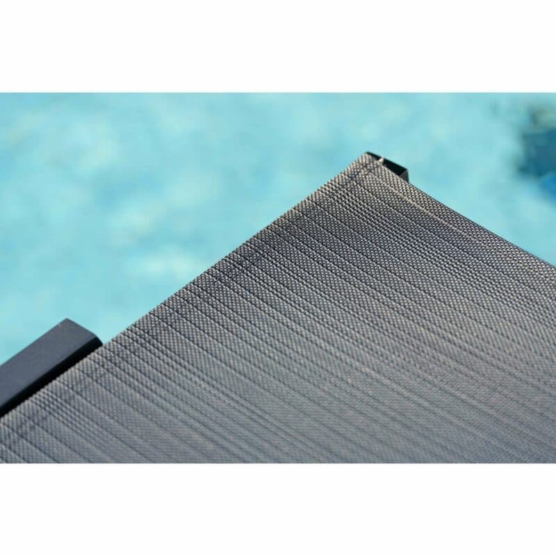 Rollenliege "Allround" von Stern, Gestell Aluminium anthrazit, Textilgewebe karbon