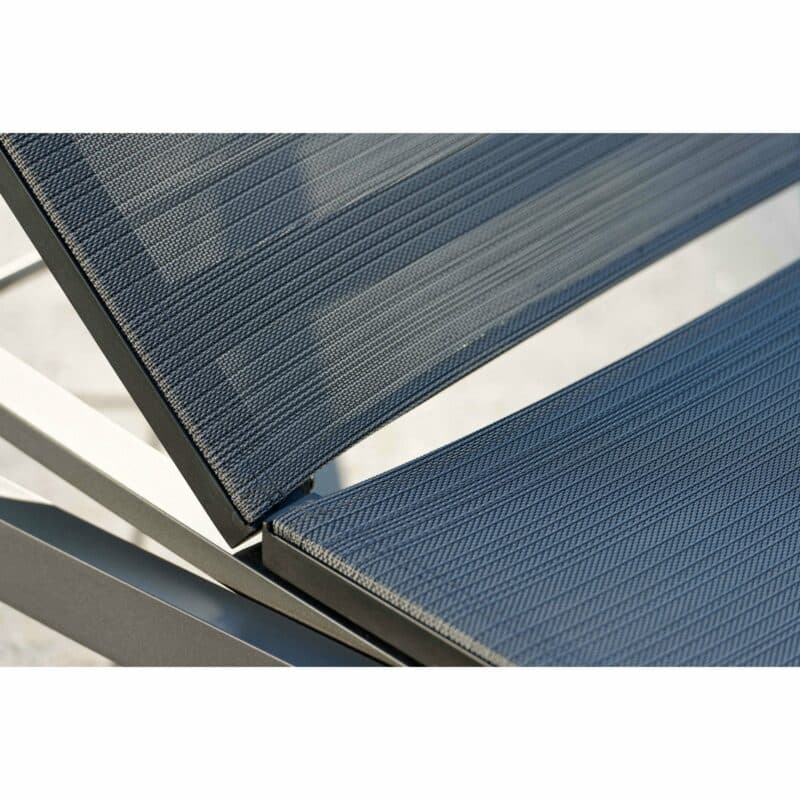 Rollenliege "Allround" von Stern, Gestell Aluminium anthrazit, Textilgewebe karbon