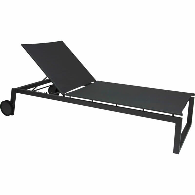 Stern "Robin" Rollenliege, Gestell Aluminium anthrazit, Textilgewebe karbon
