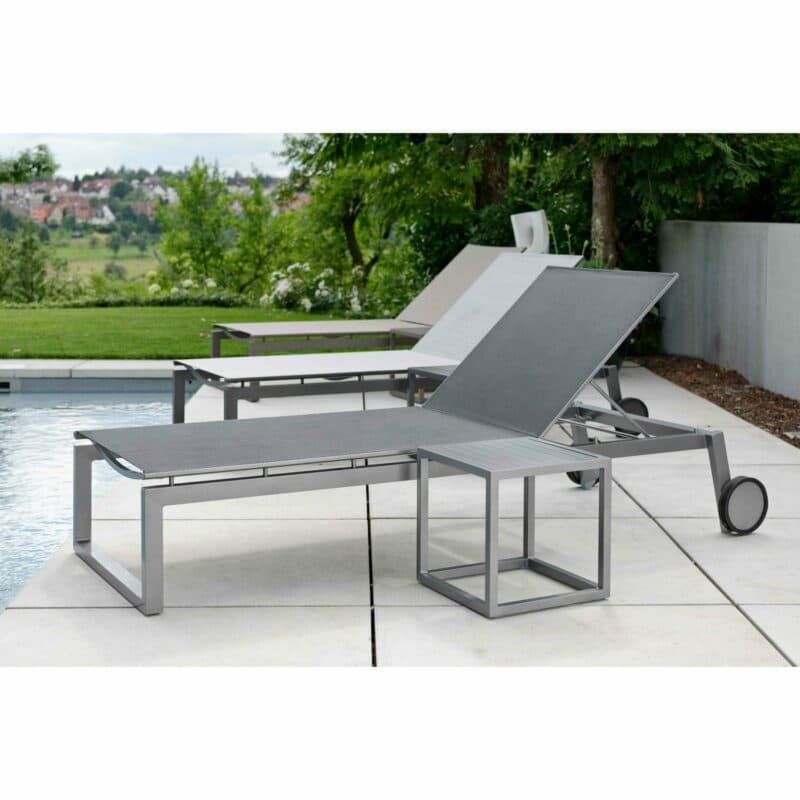 Stern "Robin" Rollenliege, Gestell Aluminium, Liegefläche Textilgewebe