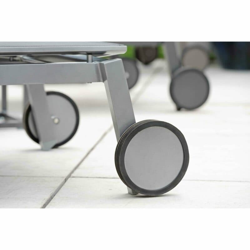 Stern "Robin" Rollenliege, Gestell Aluminium, Liegefläche Textilgewebe