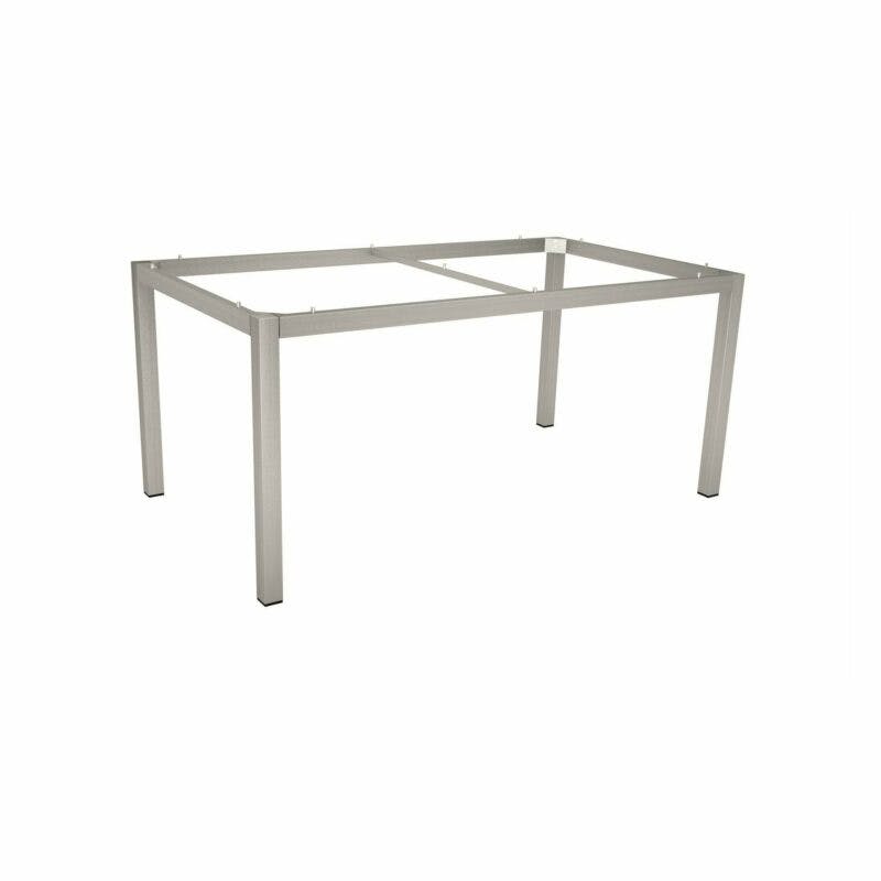 Stern Tischgestell Edelstahl Vierkantrohr, 160x90 cm
