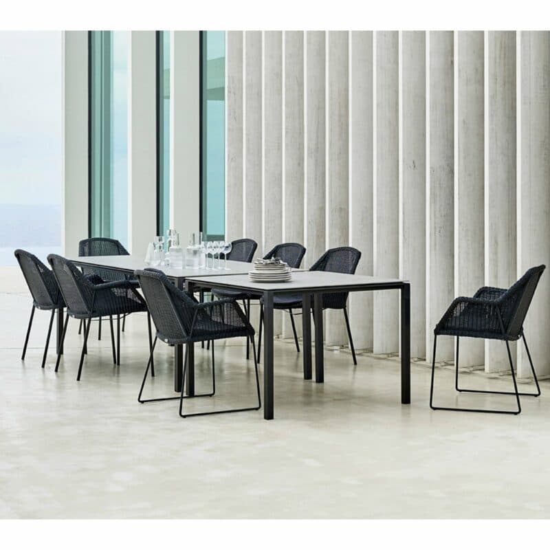 Cane-line "Breeze" Gartenstuhl, Geflecht schwarz