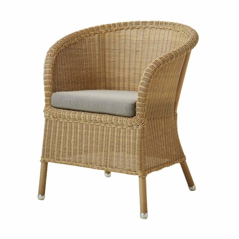 Cane-line "Derby" Gartensessel, Polyrattan natur, mit Sitzkissen taupe