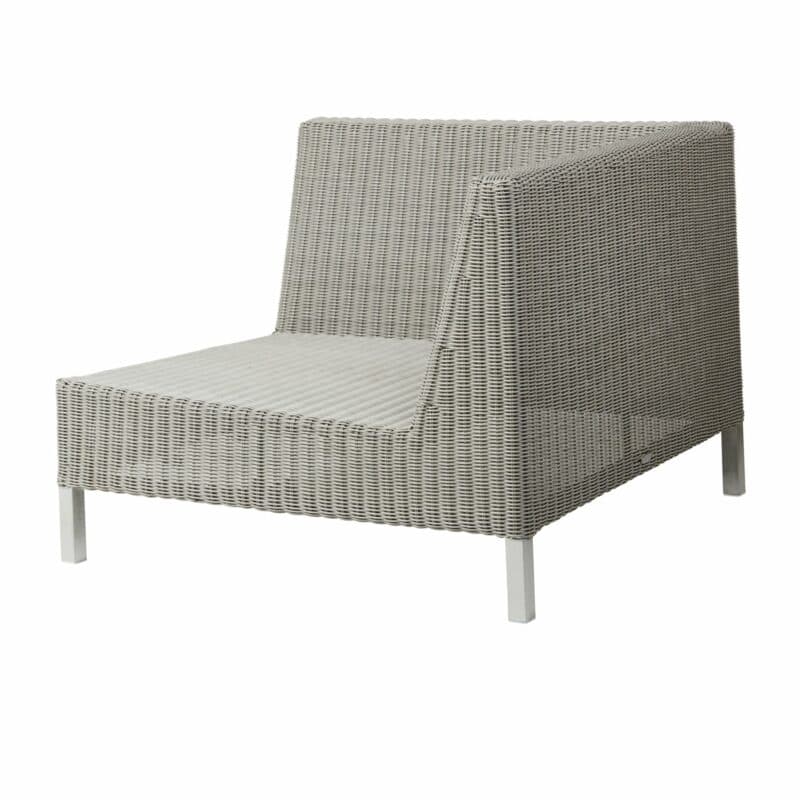 Eckteil "Connect" von Cane-line, Geflecht taupe, Gestell Stahl