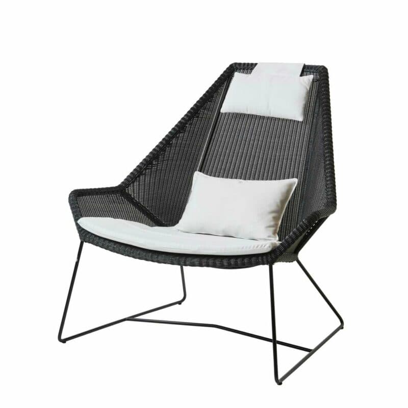 Cane-line Kissensatz für Loungesessel, hohe Rückenlehne "Breeze", Cane-line Sunbrella® Natté, weiß