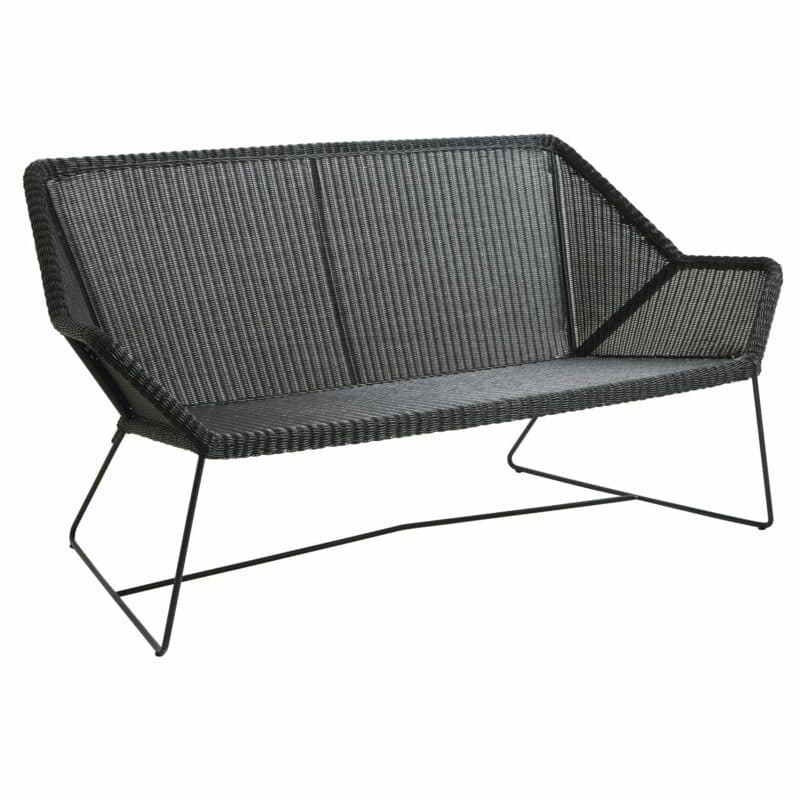 Cane-line "Breeze" Loungesofa, Polyrattan schwarz