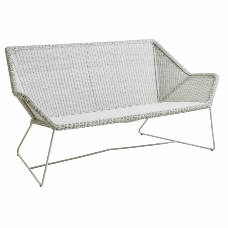 Cane-line "Breeze" Loungesofa, Polyrattan weiß-grau