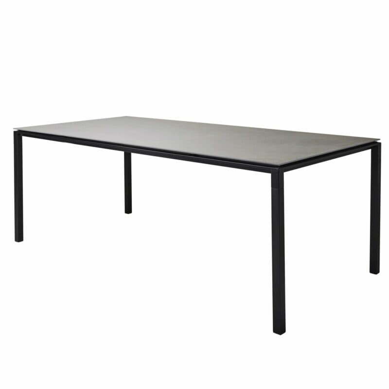 Cane-line Gartentisch "Pure", Gestell Aluminium lavagrau, Tischplatte Keramik concrete grau