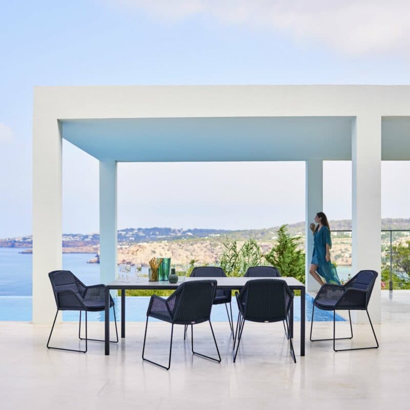 Cane-line Gartentisch "Pure" und Gartenstuhl "Breeze"