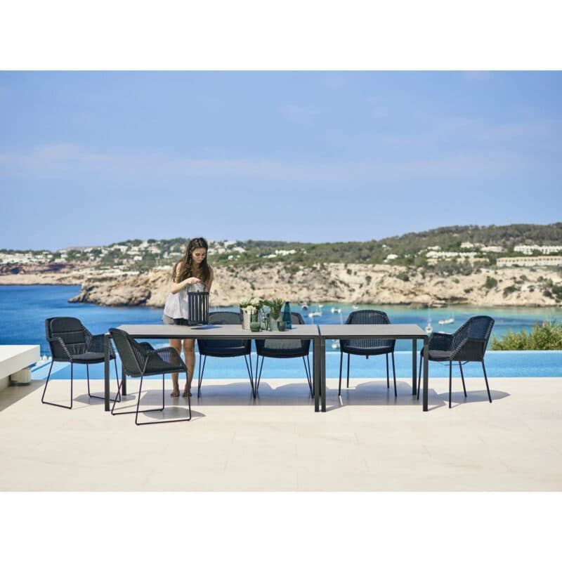 Cane-line Gartentisch "Pure" und Gartenstuhl "Breeze"