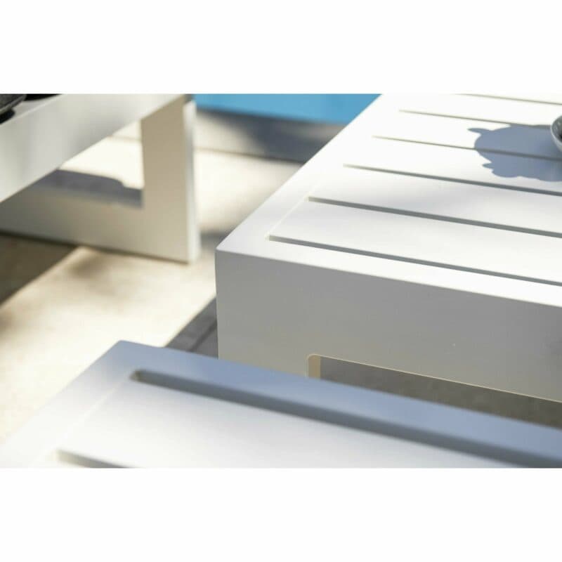 Stern Beistelltisch "Holly/New Holly", Gestell Aluminium weiß