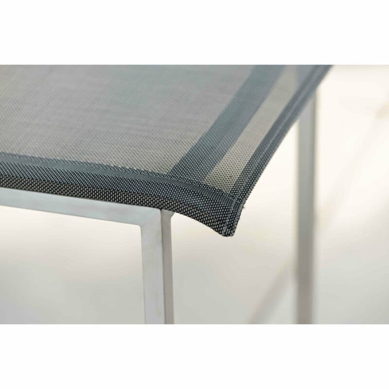 Stern Barhocker "Barny", Gestell Edelstahl, Sitz- und Rückenfläche Textilgewebe