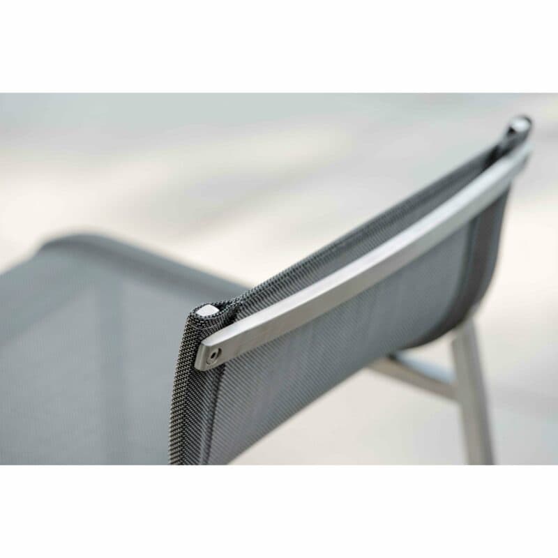 Stern Barhocker "Barny", Gestell Edelstahl, Sitz- und Rückenfläche Textilgewebe