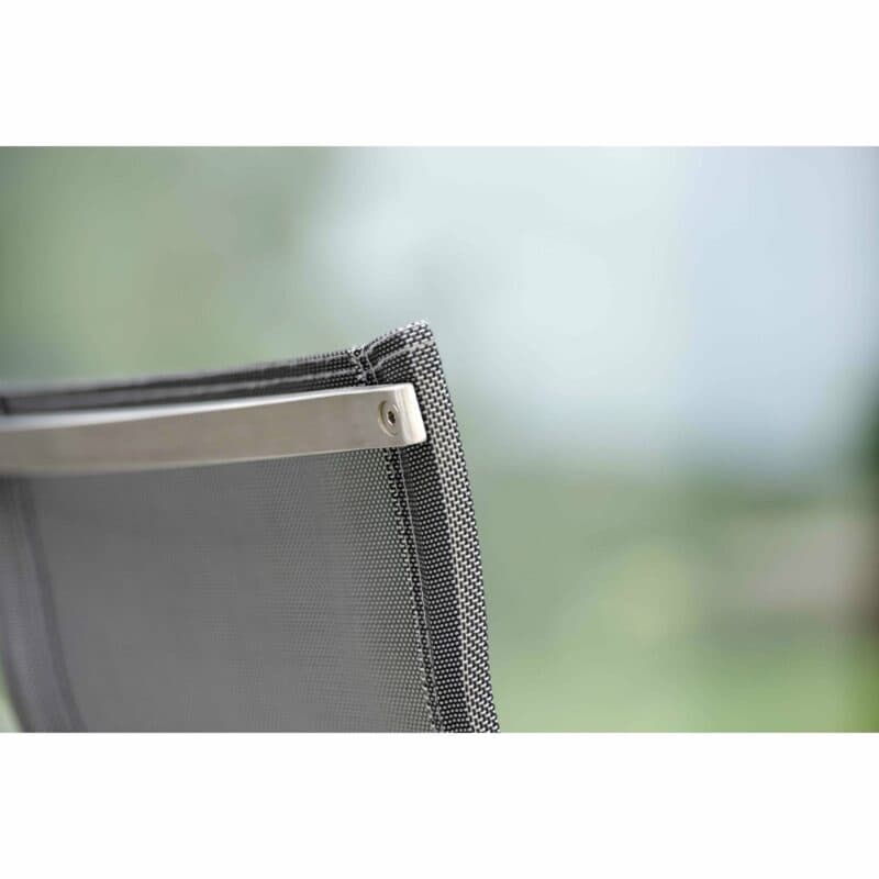 Stern Barhocker "Barny", Gestell Edelstahl, Sitz- und Rückenfläche Textilgewebe