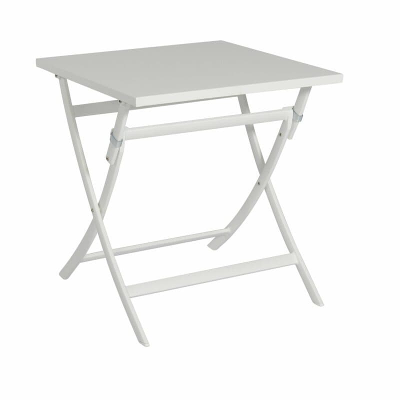 Gartentisch Marida, Klapptisch Jati&Kebon, Aluminium weiss, Länge: 70cm