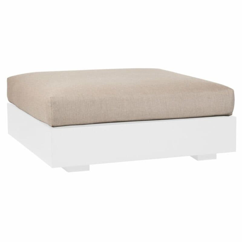 Jati&Kebon "Bari" Basismodul, Gestell Aluminium weiß, Sitzkissen Shingles Premium