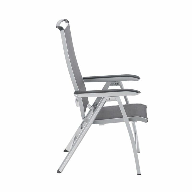 Kettler "Forma II" Multipositionssessel, Gestell Aluminium silber, Sitzfläche Textilgewebe graphit