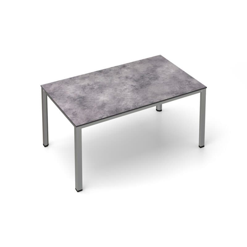 Kettler "Cubic" Gartentisch, Gestell Edelstahl, Tischplatte HPL anthrazit, 160x95 cm
