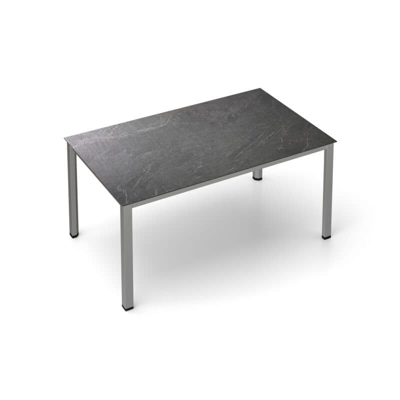 Kettler "Cubic" Gartentisch, Gestell Edelstahl, Tischplatte HPL Jura anthrazit, 160x95 cm
