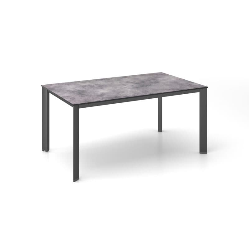 Kettler "Edge" Gartentisch, Gestell Aluminium anthrazit, Tischplatte HPL anthrazit, 160x95 cm