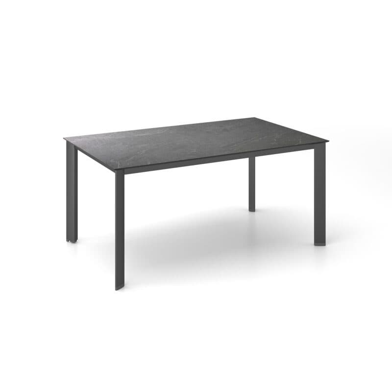 Kettler "Edge" Gartentisch, Gestell Aluminium anthrazit, Tischplatte HPL Jura anthrazit, 160x95 cm