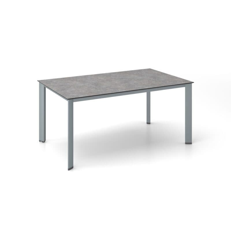 Kettler "Edge" Gartentisch, Gestell Aluminium silber, Tischplatte HPL Kalksandstein, 160x95 cm