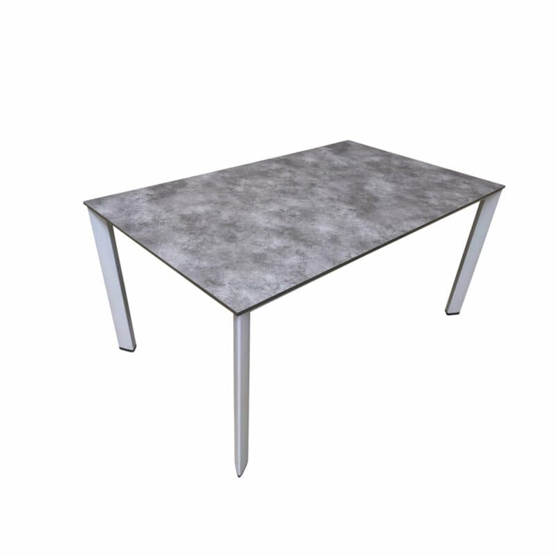Kettler "Edge" Gartentisch, Gestell Aluminium silber, Tischplatte HPL anthrazit, 160x95 cm