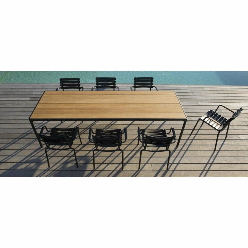 Houe Gartentisch Four, Bambus-Tischplatte, mit Stühlen ReClips